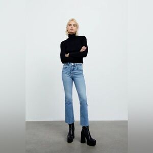 ZARA Crop Flare Jeans - 2